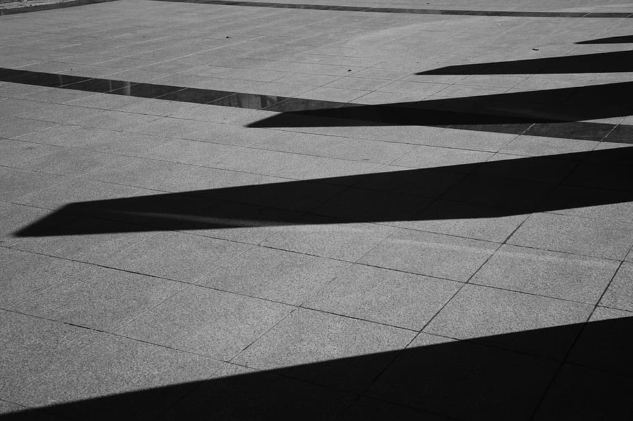 line, shadow, black and white, form, sunlight, pattern, day HD wallpaper