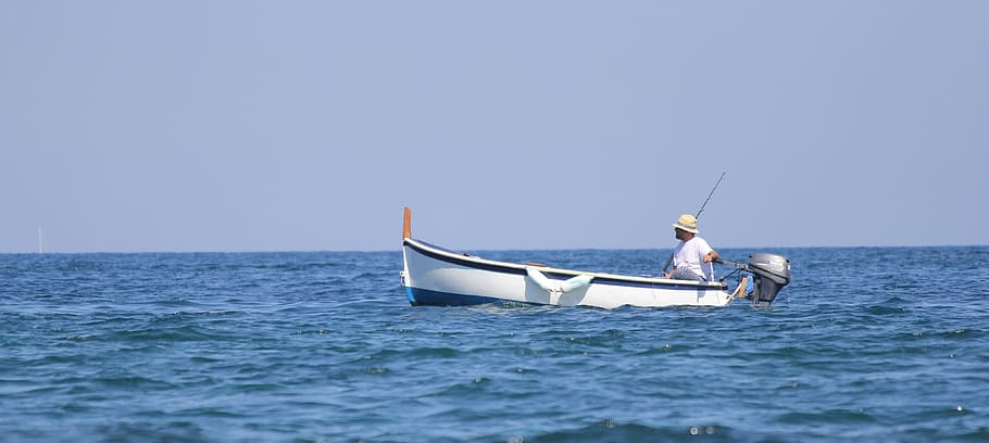 Visser, Boat, Sea, Sicily, nautical Vessel, outdoors, water, HD wallpaper