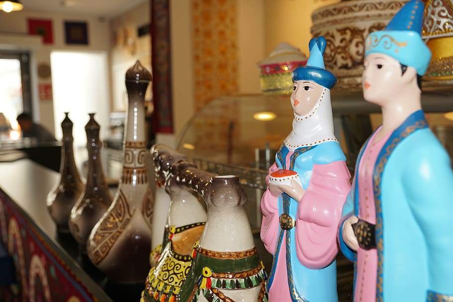 figure, folklore, tinker, kazakhstan, expo, exhibit, indoors HD wallpaper