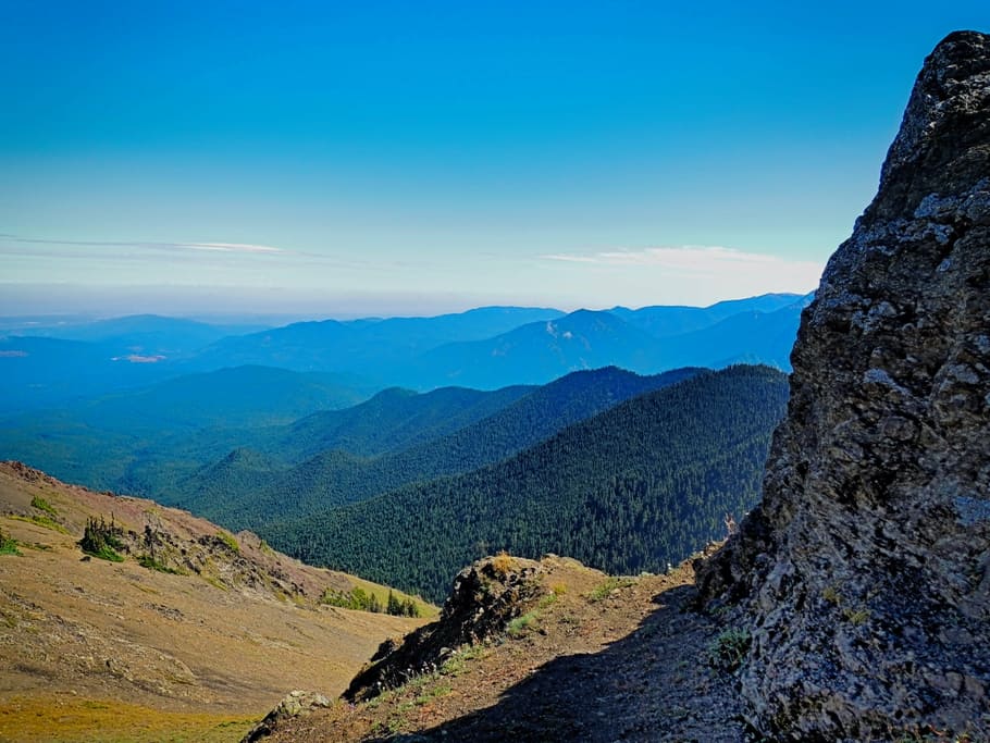 deer park, washington, olympics, state, landscape, sky, mountains, HD wallpaper