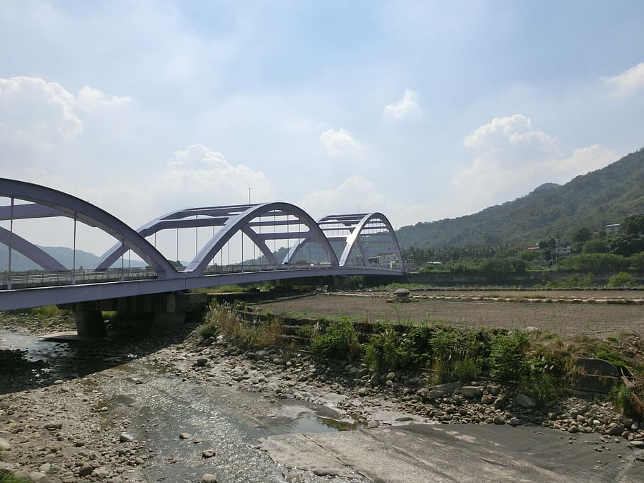 jiaxian dist, kaohsiung city, taiwan, river, bridge, built structure, HD wallpaper