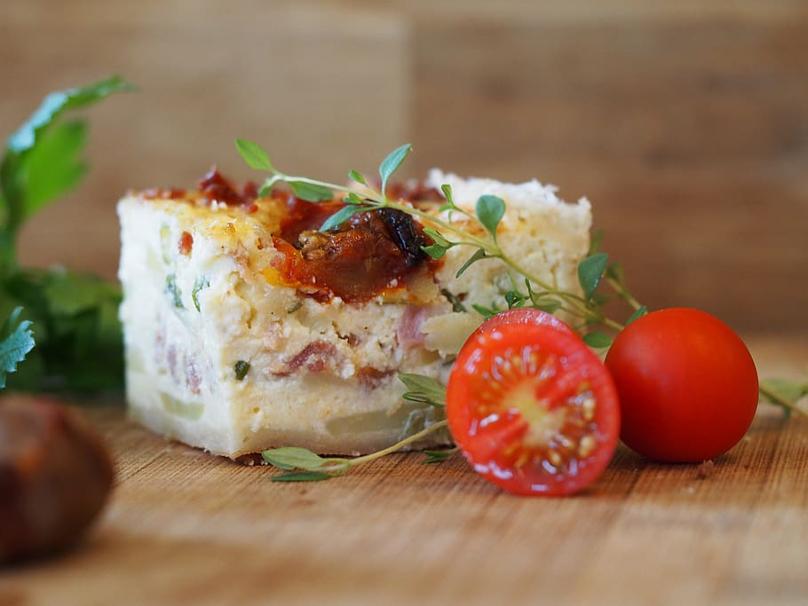 pie, potato, tomato, tapas, food, food and drink, healthy eating HD wallpaper