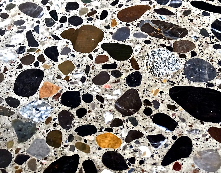 stone floor, stones, pattern, ground, multicolored, flat, smooth HD wallpaper
