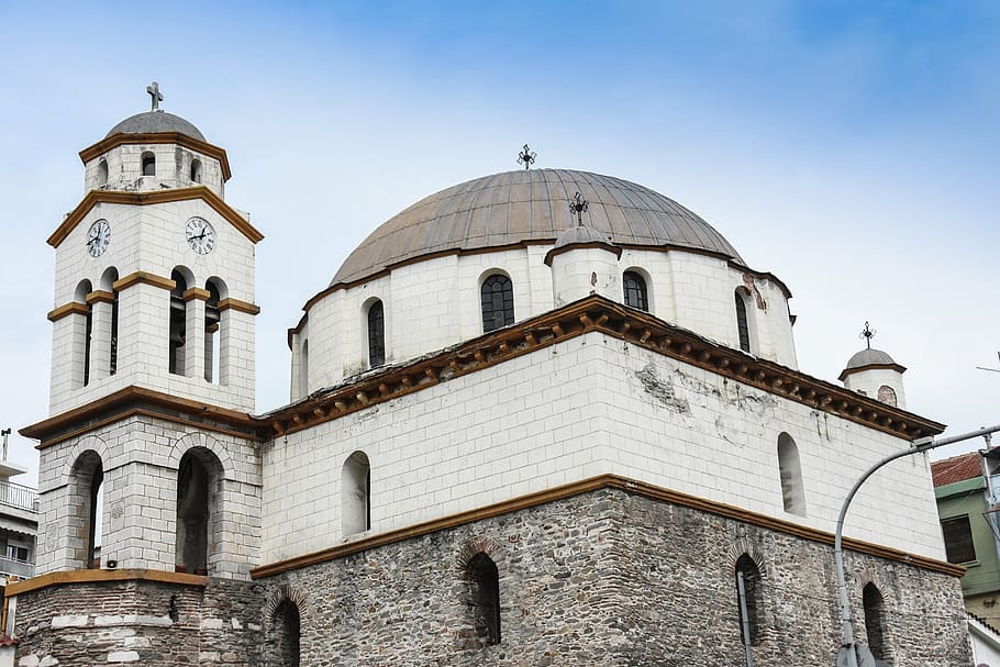 church, thassos, greece, eastern, hellenic, ancient, culture HD wallpaper