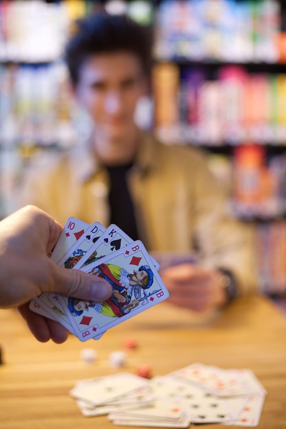 cards, games, poker, casino, play, win, risk, joker, ace, table, HD wallpaper