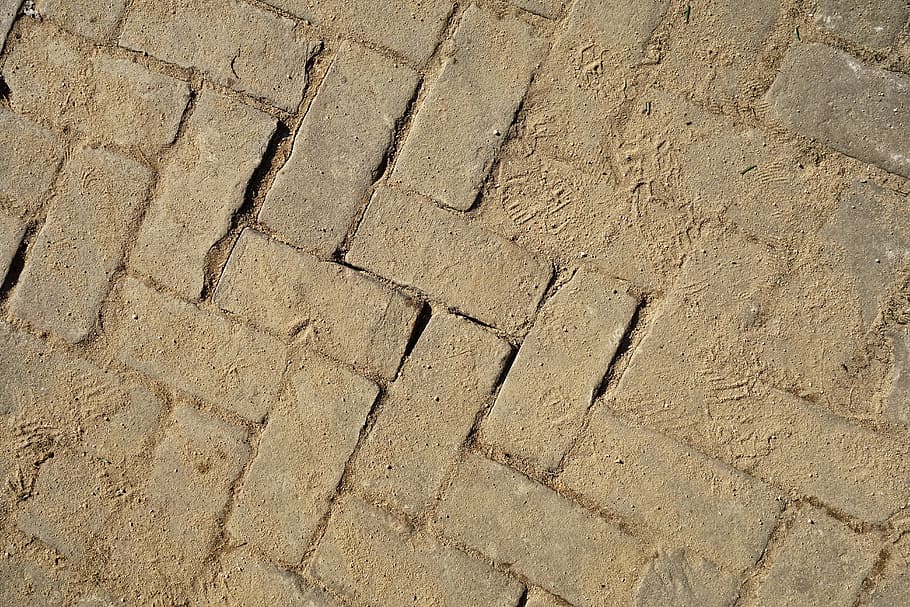 paving, street, road, brick, brickwork, bricklaying, pattern, HD wallpaper