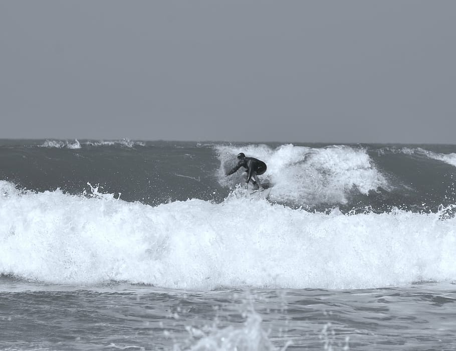 radical, to surf, man, summer, adventure, mar, wave, sport, HD wallpaper