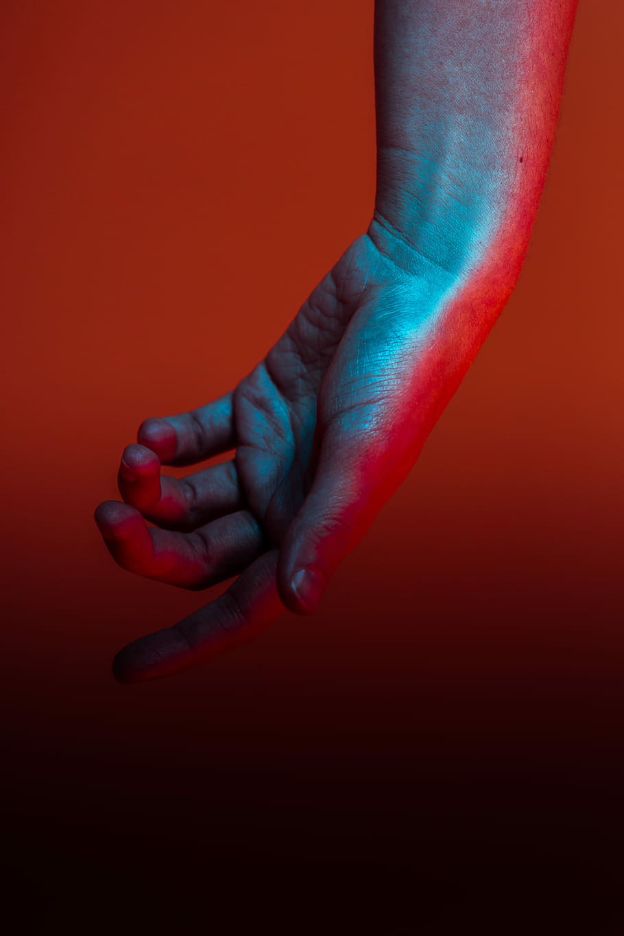 HD wallpaper: person's left hand, left human hand, blue, red, caucasian,  moody | Wallpaper Flare