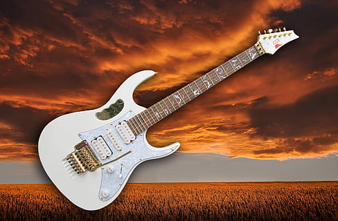 white electric guitar, E Guitar, Guitar, Music, electrically HD wallpaper