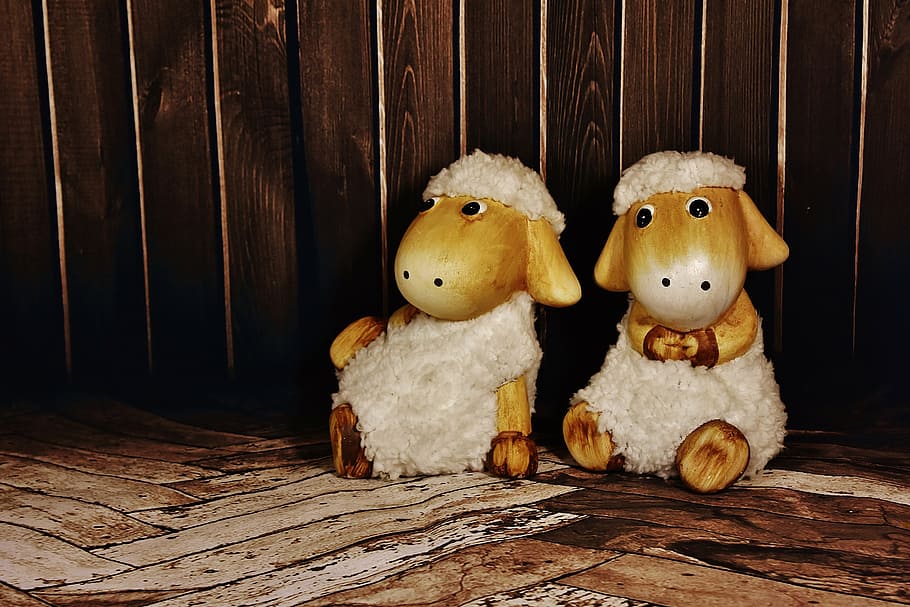 figure, sheep, decoration, cute, teddy Bear, toy, wood - Material HD wallpaper