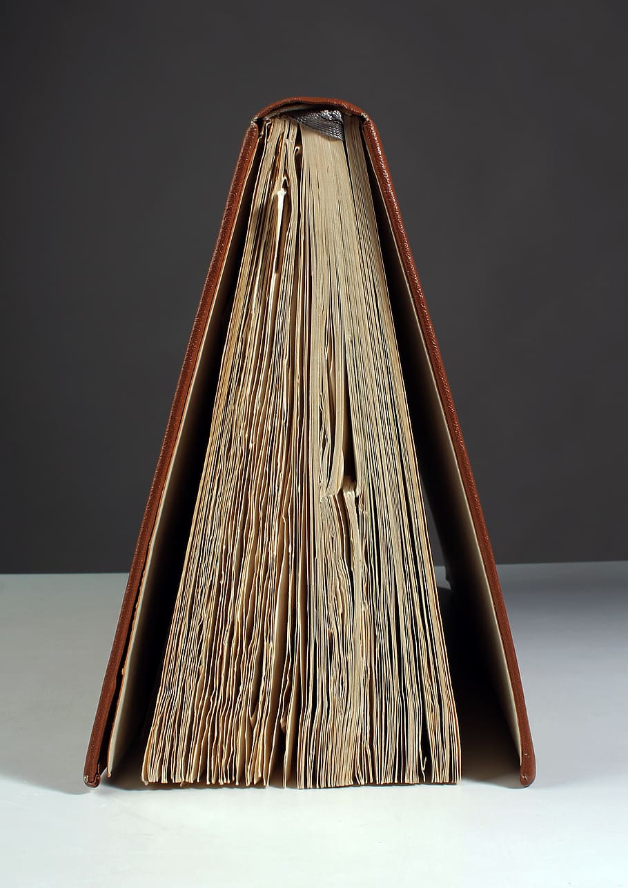 book, old, torn, indoors, studio shot, still life, no people HD wallpaper