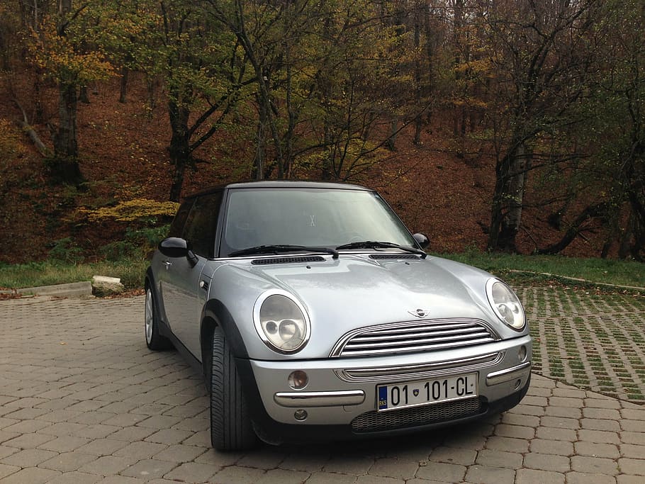 mini, cooper, car, kosovo, motor vehicle, tree, mode of transportation HD wallpaper