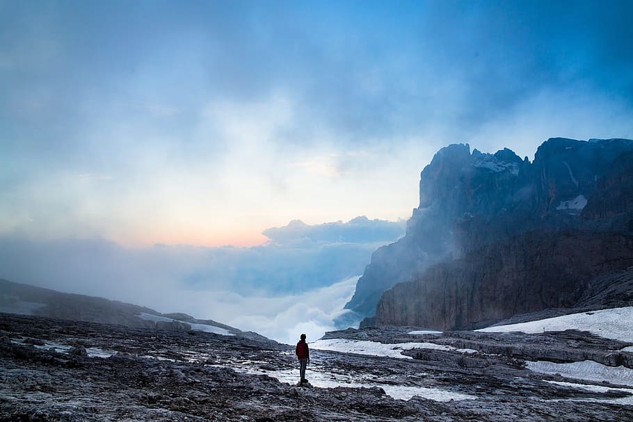 nature, landscape, mountain, clouds, sky, travel, adventure HD wallpaper