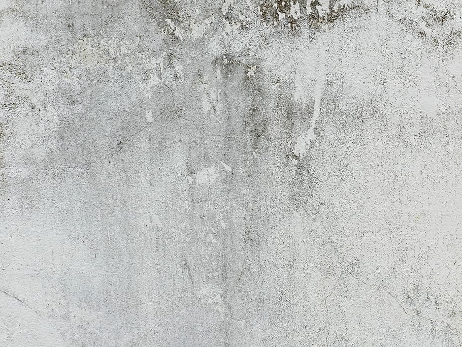 gray wall, mortar, aged, white, black, crack, texture, background, HD wallpaper