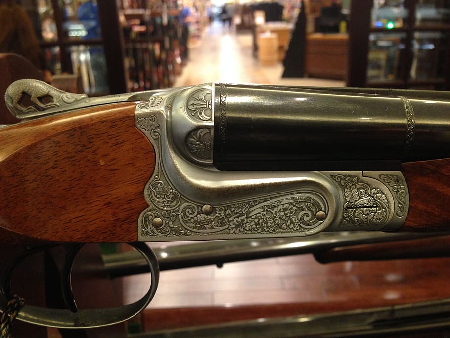 engraved, winchester, antique, metal, indoors, focus on foreground HD wallpaper