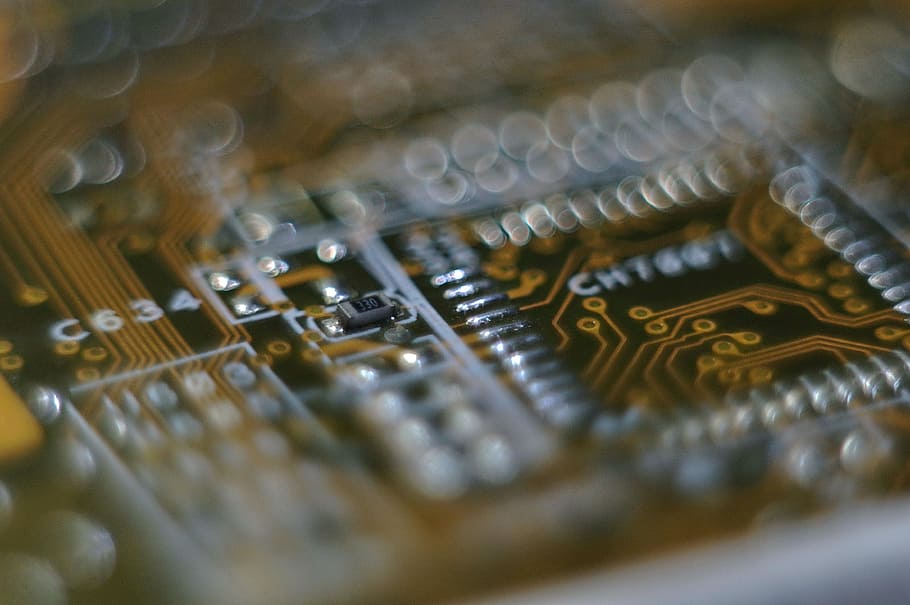 Macro, Electronics, printed circuit boards, integrated circuits HD wallpaper