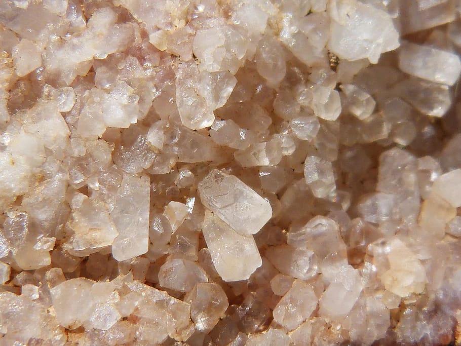 white gemstones, quartz, minerals, quartz crystals, full frame