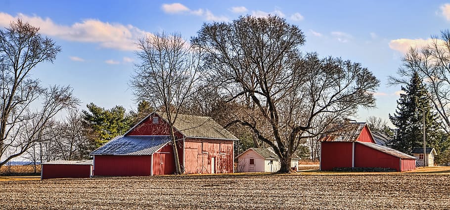 barn, rustic, barns, ohio, digital art, rural, scenic, country HD wallpaper