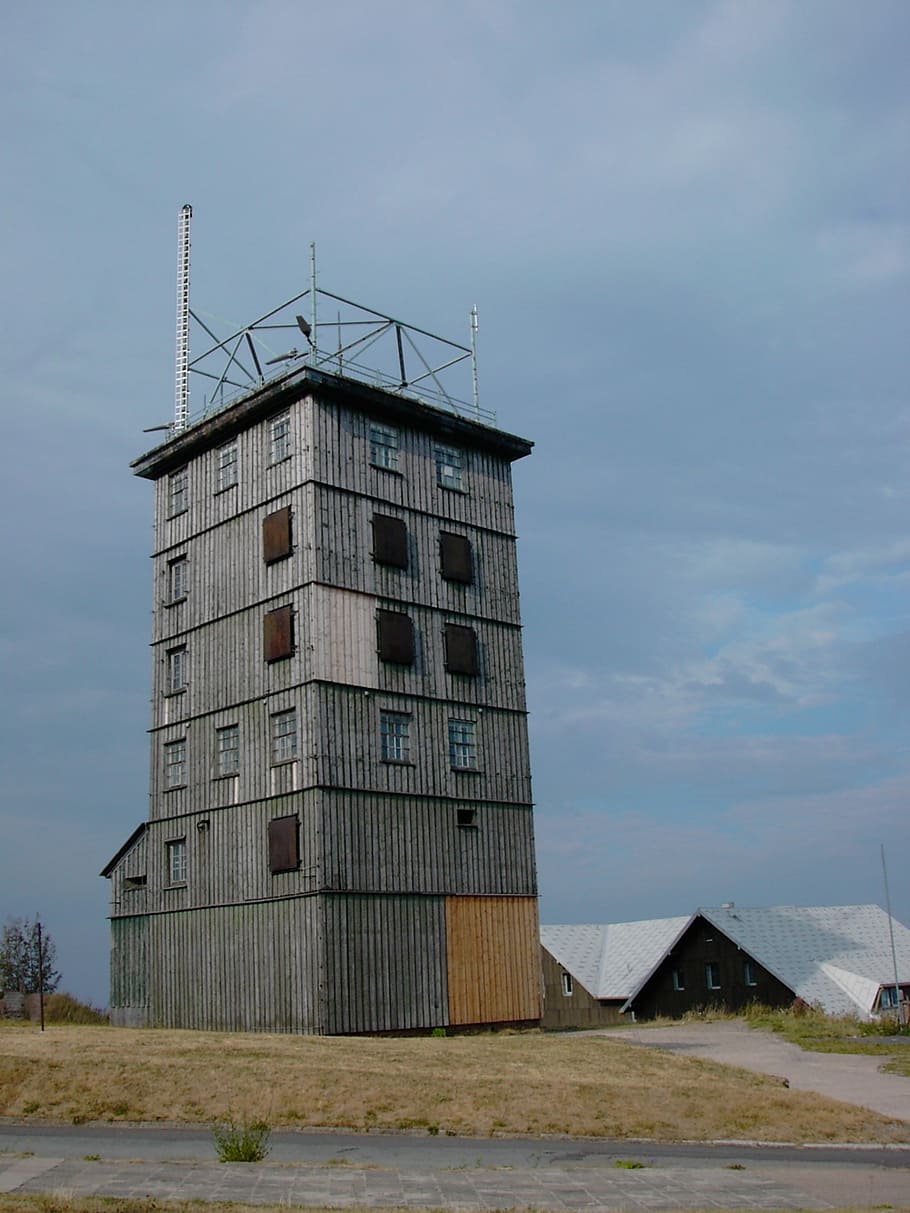 ddr, former border tower, watchtower, rennsteig, thuringia germany, HD wallpaper