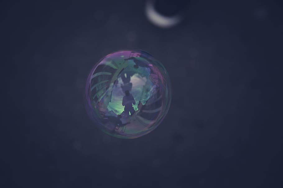 selective focus photography of bubble, soap bubble, blow, spi HD wallpaper