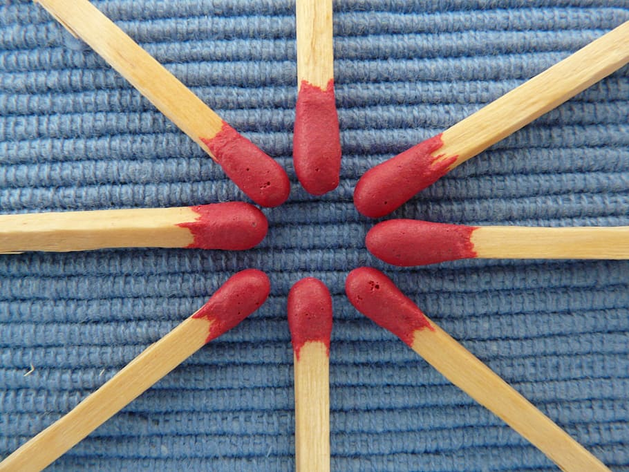 matches, kindle, burn, fire, close, macro, wood - Material HD wallpaper