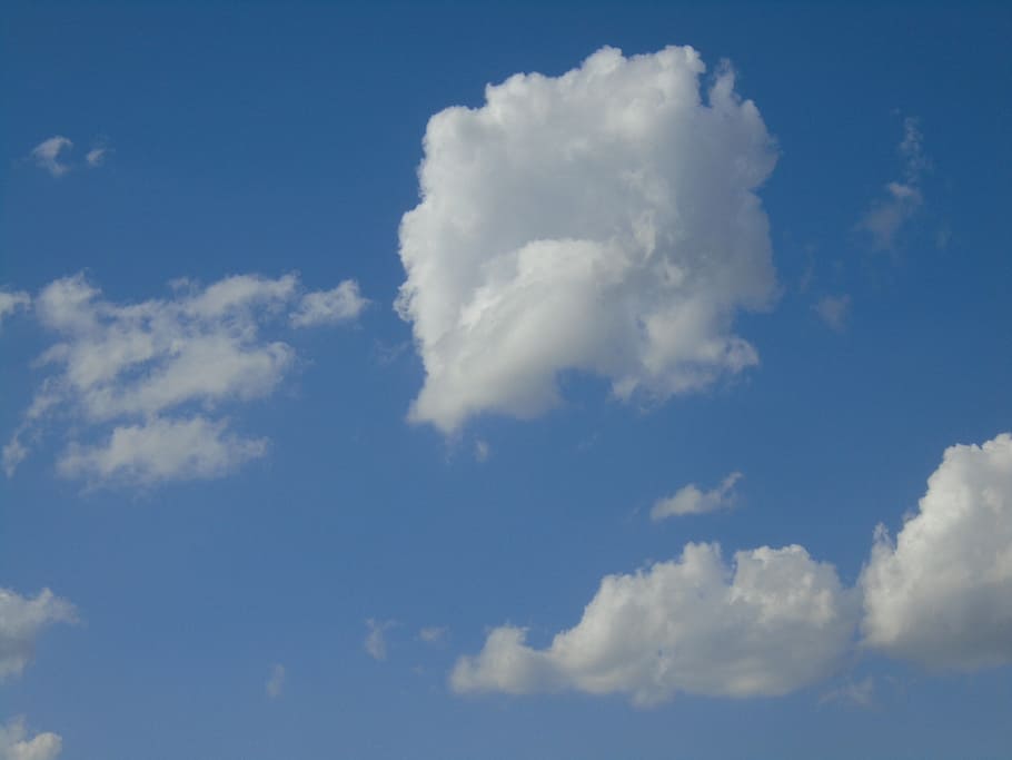 cloud, sky, white, blue, january, nature, days, background HD wallpaper