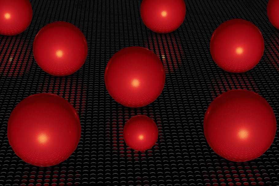 ball, background, shiny, form, red, no people, pattern, full frame HD wallpaper
