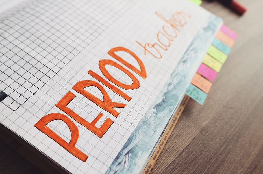 Period Trackers Written on Graphing Notebook, achievement, blur HD wallpaper