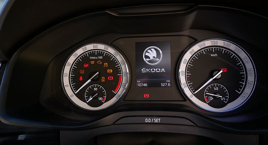 dashboard, car, speedometer, odometer, dial, control, instrument HD wallpaper