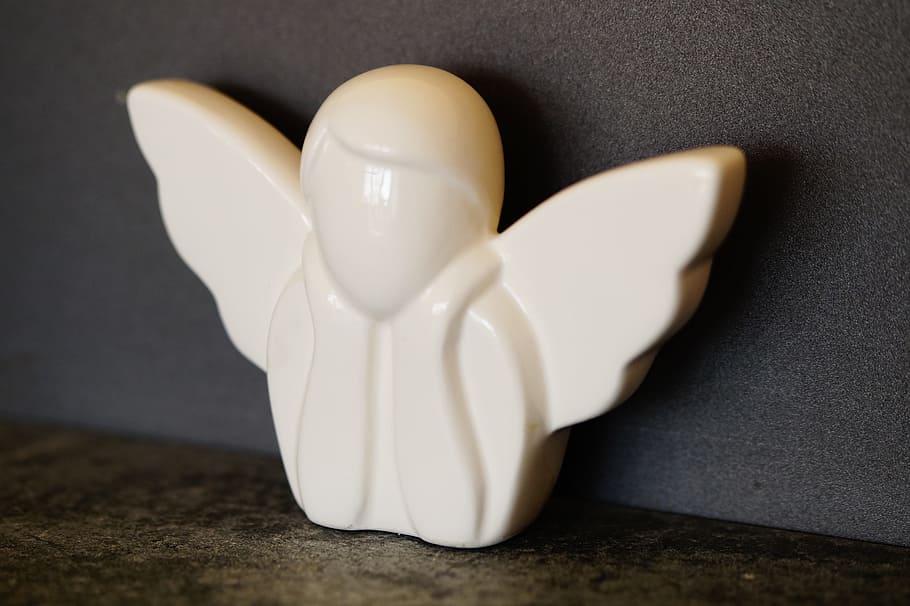 angel, abstract, modern, white, guardian angel, protect, protection HD wallpaper