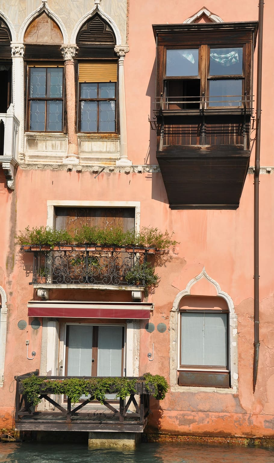 Window, Architecture, Facade, hauswand, venice, building exterior HD wallpaper