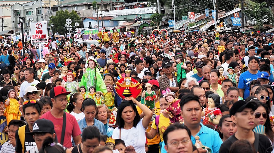 crowd, people, many, event, audience, festival, parade, city HD wallpaper