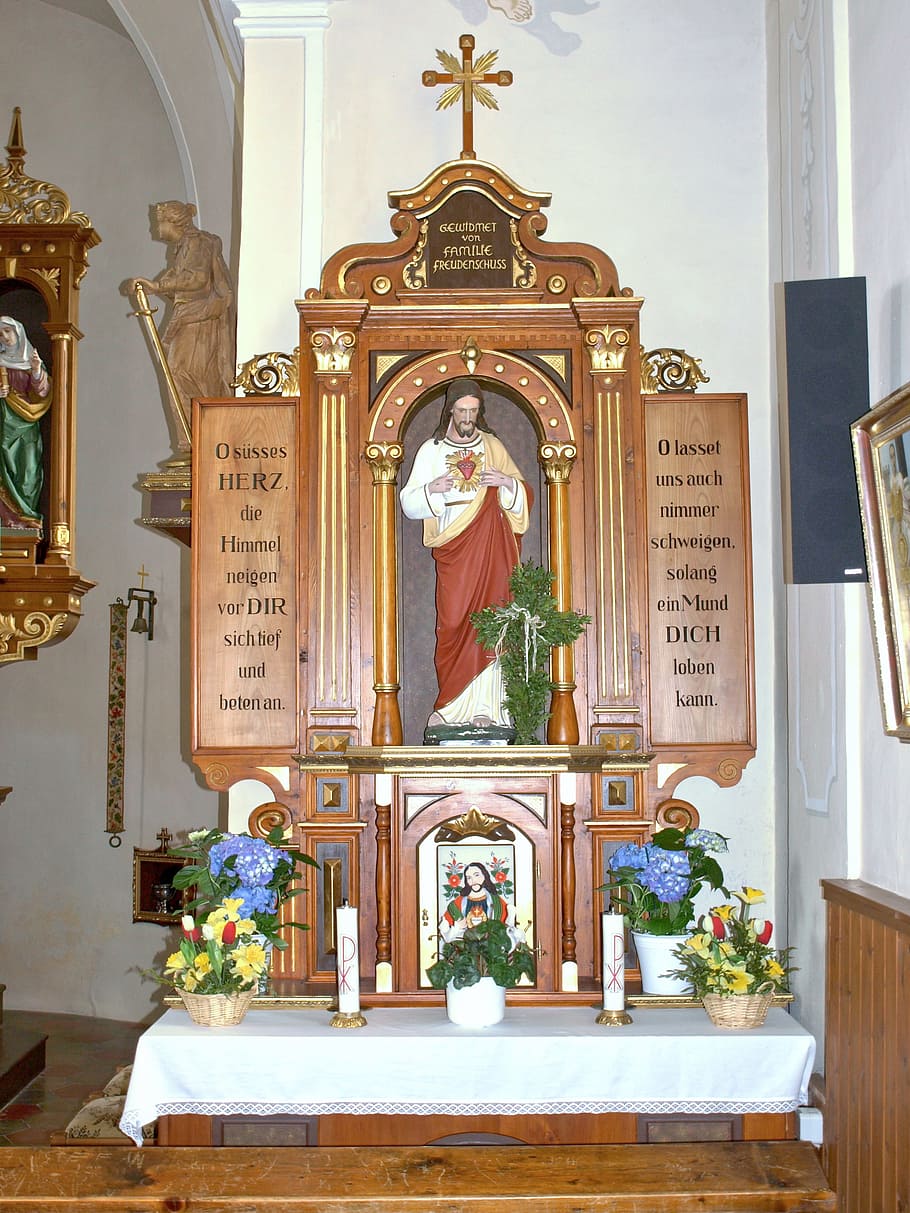karlstift, hl bartholomäus, altar, interior, christianity, HD wallpaper