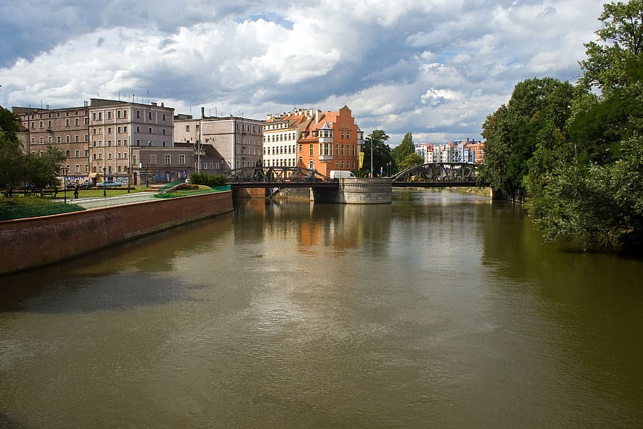 wroclaw, or, downtown, architecture, built structure, water HD wallpaper