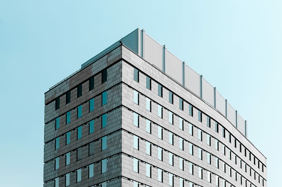 gray concrete building at daytime, gray concrete building, architecture HD wallpaper