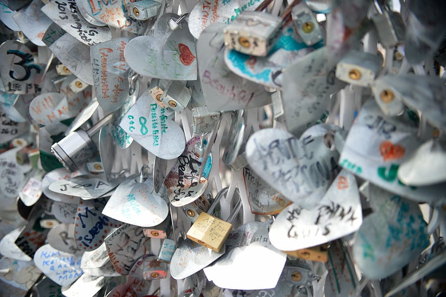 notes, love, lockets, romance, messages, paper, heart, shape HD wallpaper