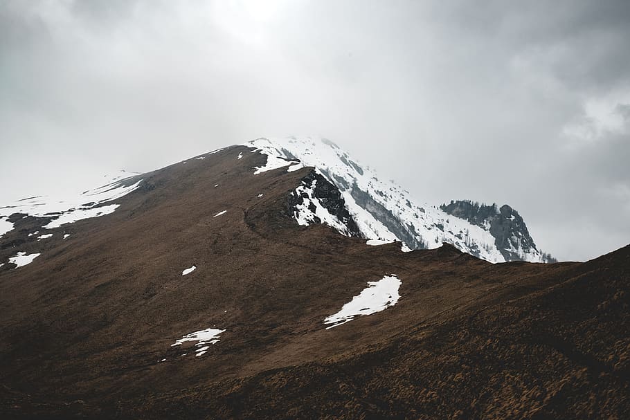 landscape photo of mountain alps, photo of glacier mountain, long HD wallpaper