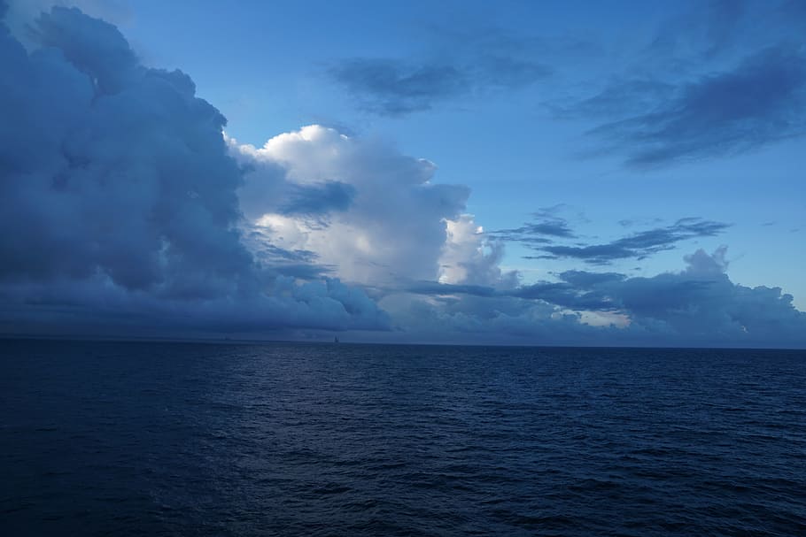 Atlantic, Ocean, Ocean, Water, Water, Sky, Nature, weather, HD wallpaper
