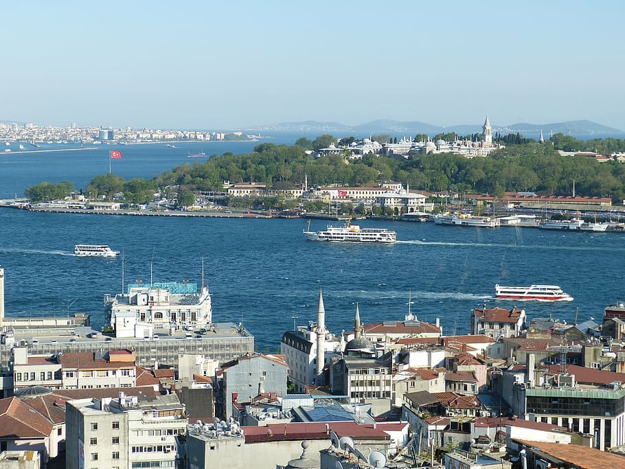 istanbul, turkey, bosphorus, orient, mosque, outlook, view, HD wallpaper