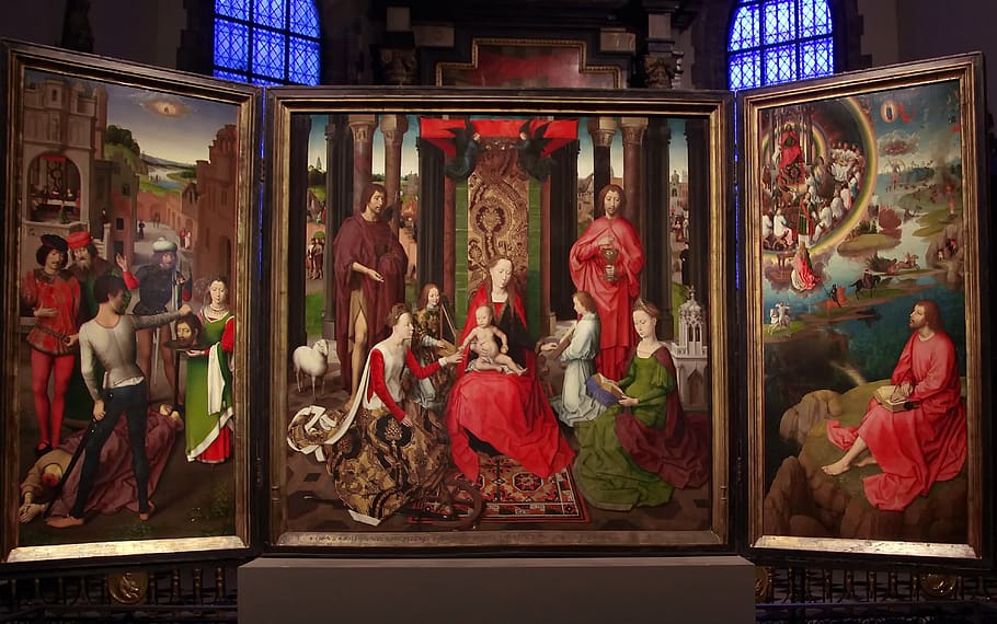 bruges, museum, st-jean, memling, triptych altarpiece, salome