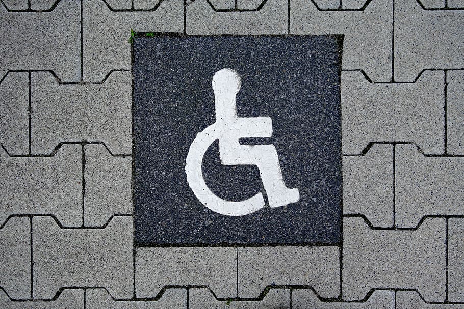 disabled parking space, integration, disability, shield, note, HD wallpaper