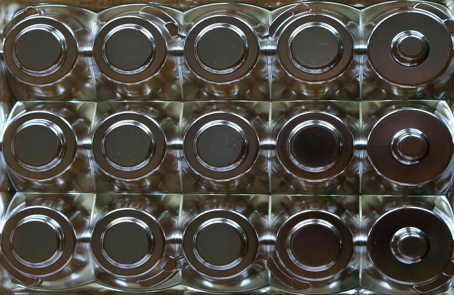 Plastic, Shapes, Pattern, chocolatetray, circles, design, industry HD wallpaper