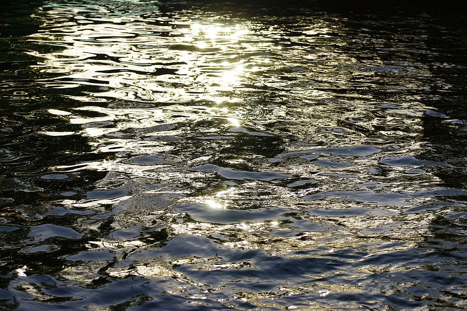 waters, background, nature, texture, river, mirroring, romantic HD wallpaper