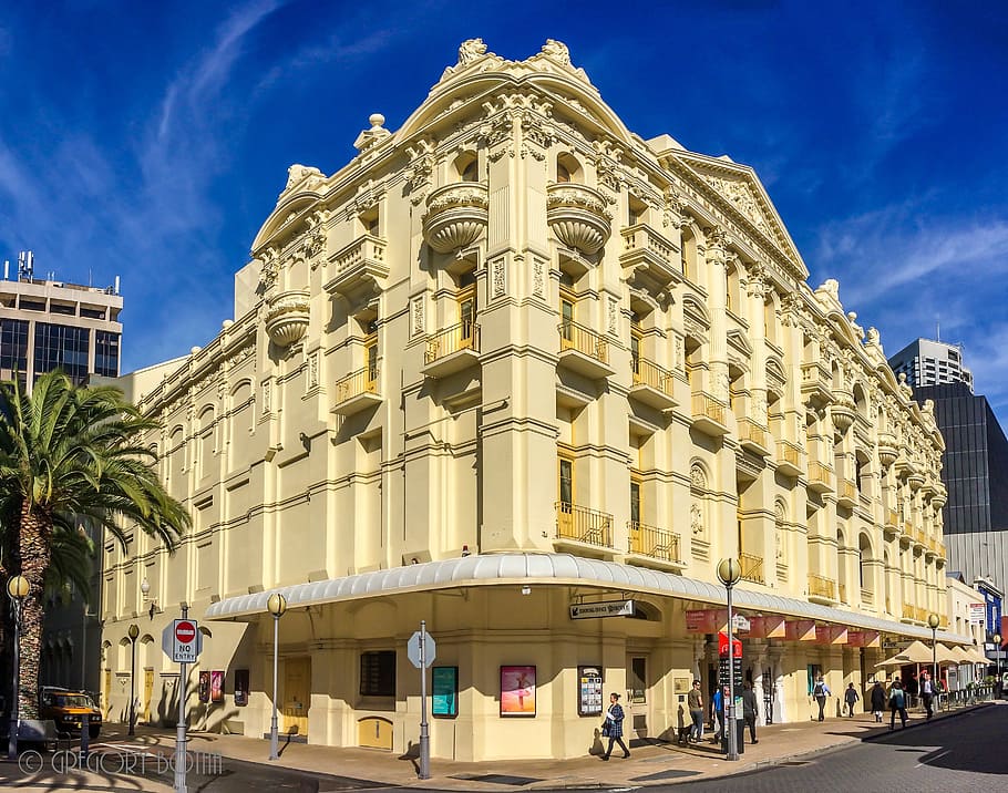 Perth, Theatre, His Majesty, Australia, his majesty's, landmark, HD wallpaper
