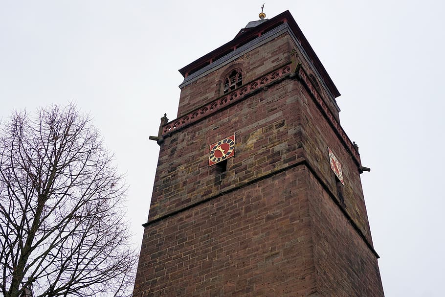 church, tower, clock tower, steeple, architecture, building HD wallpaper