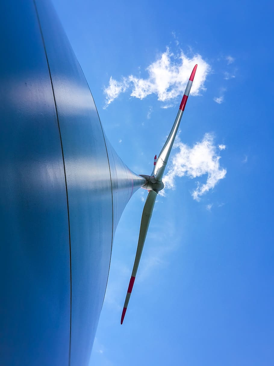 Pinwheel, Cloud, sky, blue, cloud - sky, no people, day, low angle view HD wallpaper