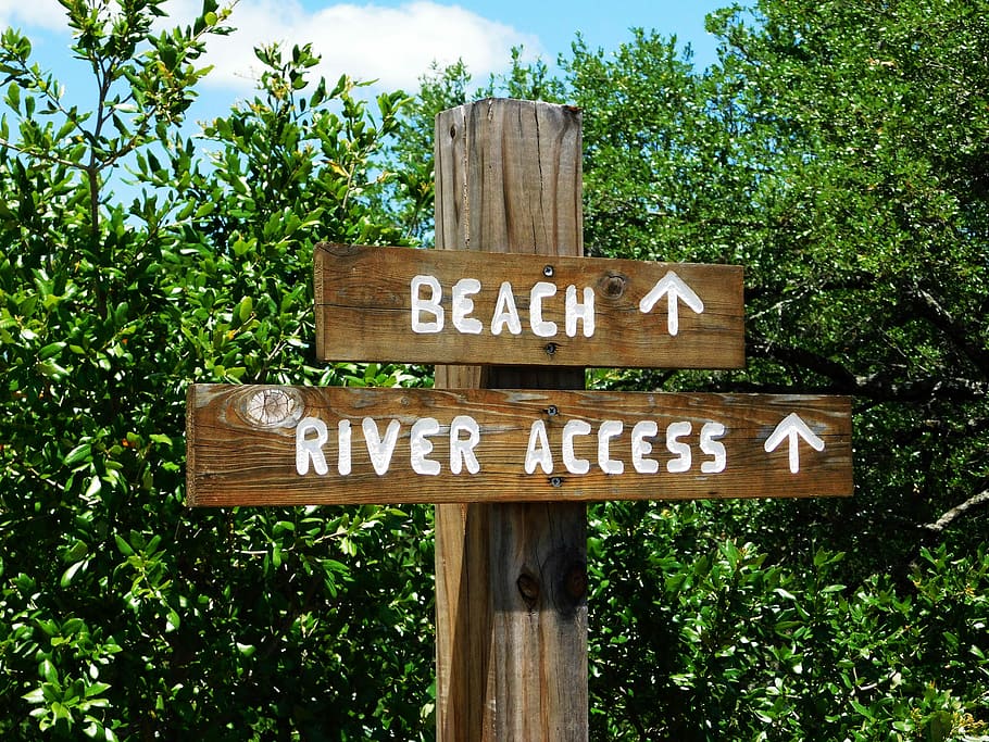 Poster, Beach, River, Notice, Wood, warning, walk, western script HD wallpaper