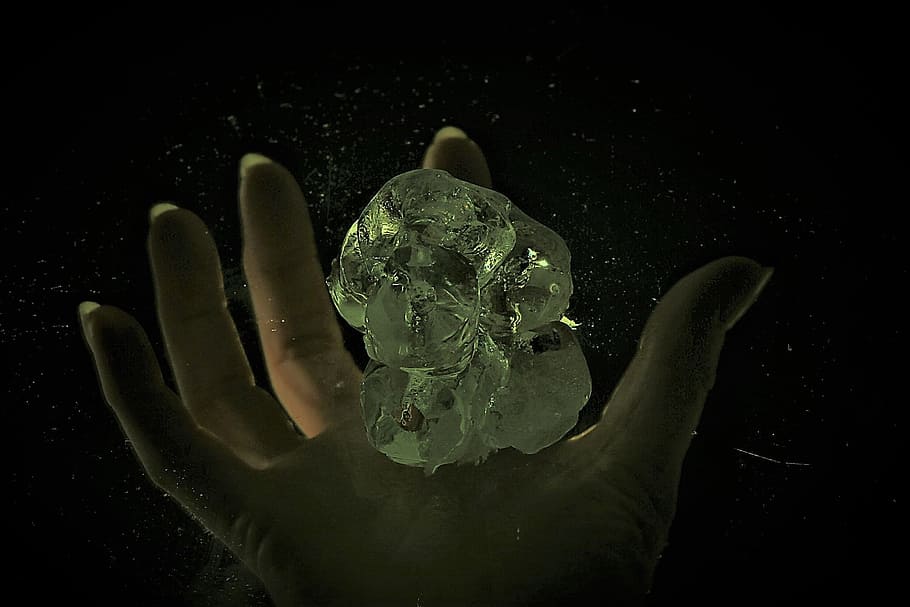 ice, hand, water, cold, frozen, human hand, human body part HD wallpaper