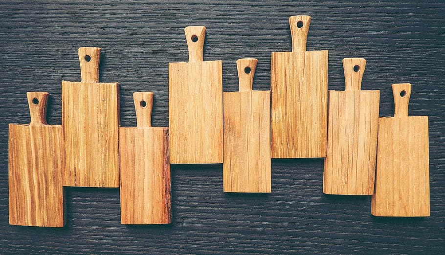 cutting board, background, culinary, kitchen, wooden, equipment HD wallpaper