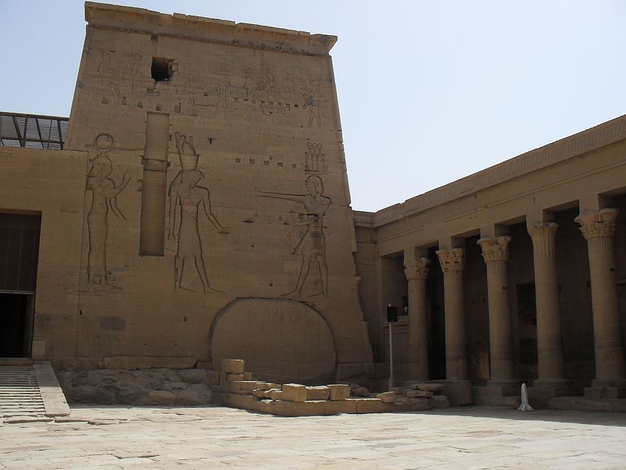 egypt, temple, nile, architecture, history, the past, built structure HD wallpaper